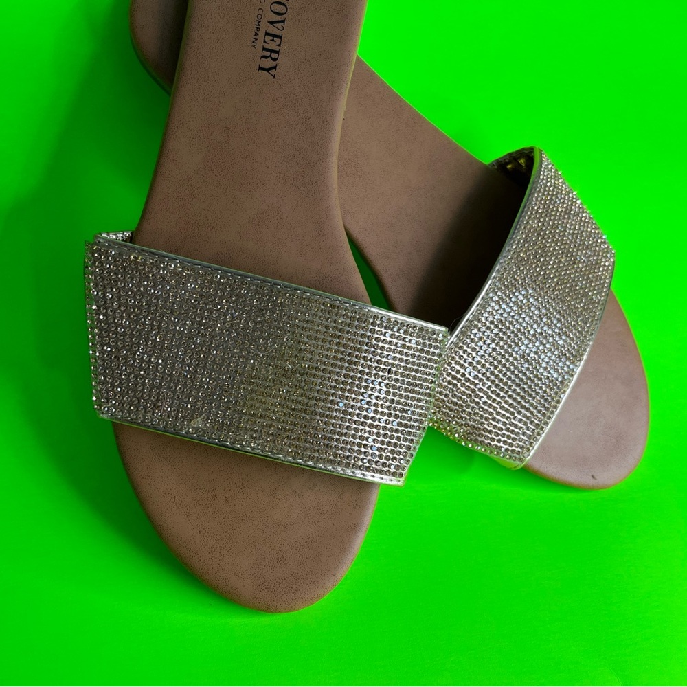 Rose Gold Rhinestone Slides - Picture 4 of 4